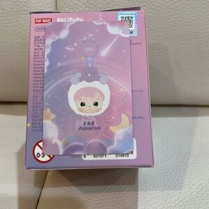 NIB Pop Mart The Collection Hacipupu Aquarius Zodiac Figure Opened Blind Box